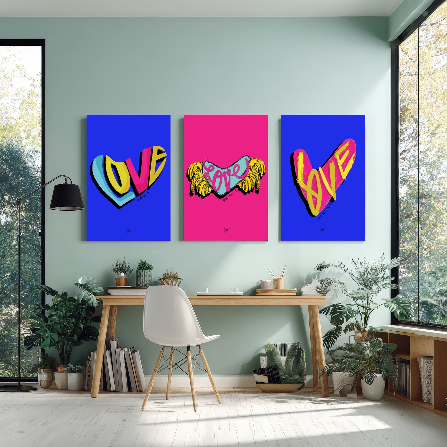 Love Expands, Love Multiplies, Love Remains- 24" x 36" set