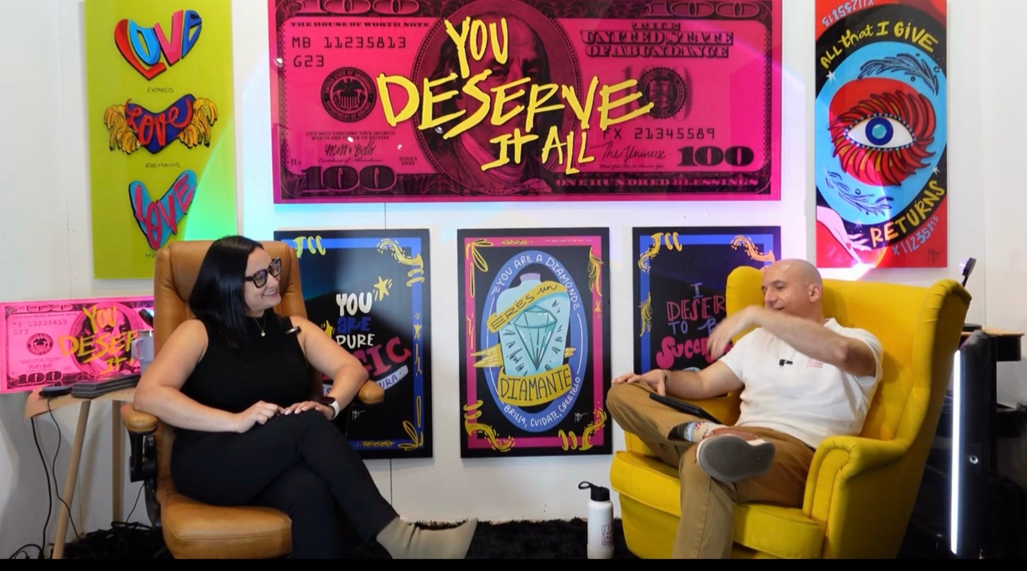 Load video: In this episode of the Zero Empty Spaces Podcast, we sit down with Andrea Bello, professionally known as Miss Bello, to explore how bold color, intentional design, and immersive visual storytelling can completely transform the way people experience a space.Based at Zero Empty Spaces at the Design Center of the Americas in Dania Beach, Florida, Miss Bello is a creative visionary, designer, and space transformer whose work lives at the intersection of art, design, architecture, and brand experience. With a background in graphic design, she brings a refined visual language to custom murals, statement art pieces, architectural finishes, installations, and creative concepts that move from idea to fabrication to installation with precision.Through Miss Bello, Andrea works with brands, interior designers, business owners, and creative collaborators to elevate environments through powerful, customized visual experiences. Her practice combines digital art, printed and layered surfaces, installations, and backlit displays, creating work that feels vibrant, dimensional, polished, and deeply intentional.This conversation explores what it means to create art that does more than hang on a wall. Miss Bello’s work is about atmosphere, identity, emotion, and the ability of visual design to shift how people feel when they enter a room. From large-scale creative concepts to refined installation work, her practice reflects the growing connection between contemporary art, interior environments, and creative placemaking.This conversation is about more than art. It’s about transformation, vision, and the power of creativity to shape the spaces where we live, work, gather, and connect.If you’re inspired by stories of creativity, reinvention, community, and the power of artistic expression, this episode is for you.Artist: Miss Bello / Andrea BelloWebsite: Missbello.comInstagram: @bymissbelloLocation: Zero Empty Spaces, Design Center of the Americas (DCOTA), Dania Beach, FloridaAt Zero Empty Spaces, we transform vacant commercial real estate into affordable working artist studios and creative hubs. Our spaces give artists a place to create, collaborate, be discovered, and sell artwork directly from their studios while helping property owners, communities, and cities bring new life to underutilized spaces.Through this model, we help activate vacant storefronts, office spaces, and commercial properties into vibrant creative placemaking destinations. These spaces support artistic expression, walkability, economic revitalization, and stronger cultural communities.Learn more about Zero Empty Spaces and our mission to transform vacant commercial spaces into affordable artist studios and creative hubs at:https://www.zeroemptyspaces.comFor more information email info@zeroemptyspaces.com.